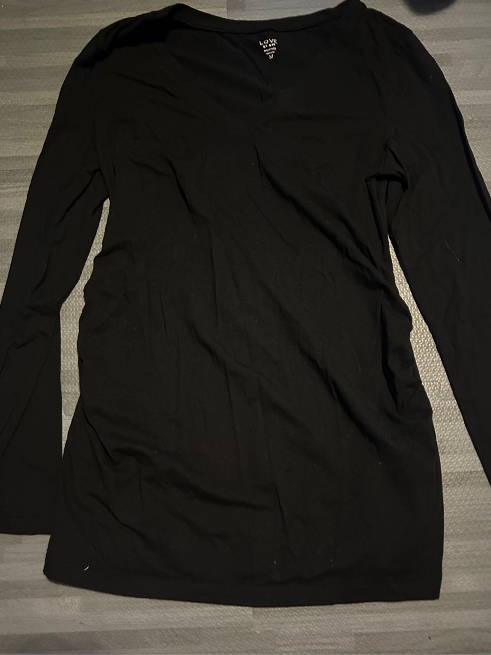 GAP Long Sleeve Tee in Black